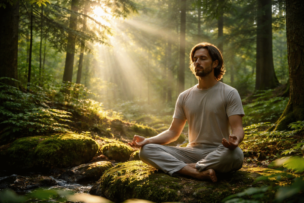Morning-meditation-in-the-forest-1024x683 Sober and Wellness Travel Boom 2026: Why Travelers Are opting to go on mindful holidays instead of partying.